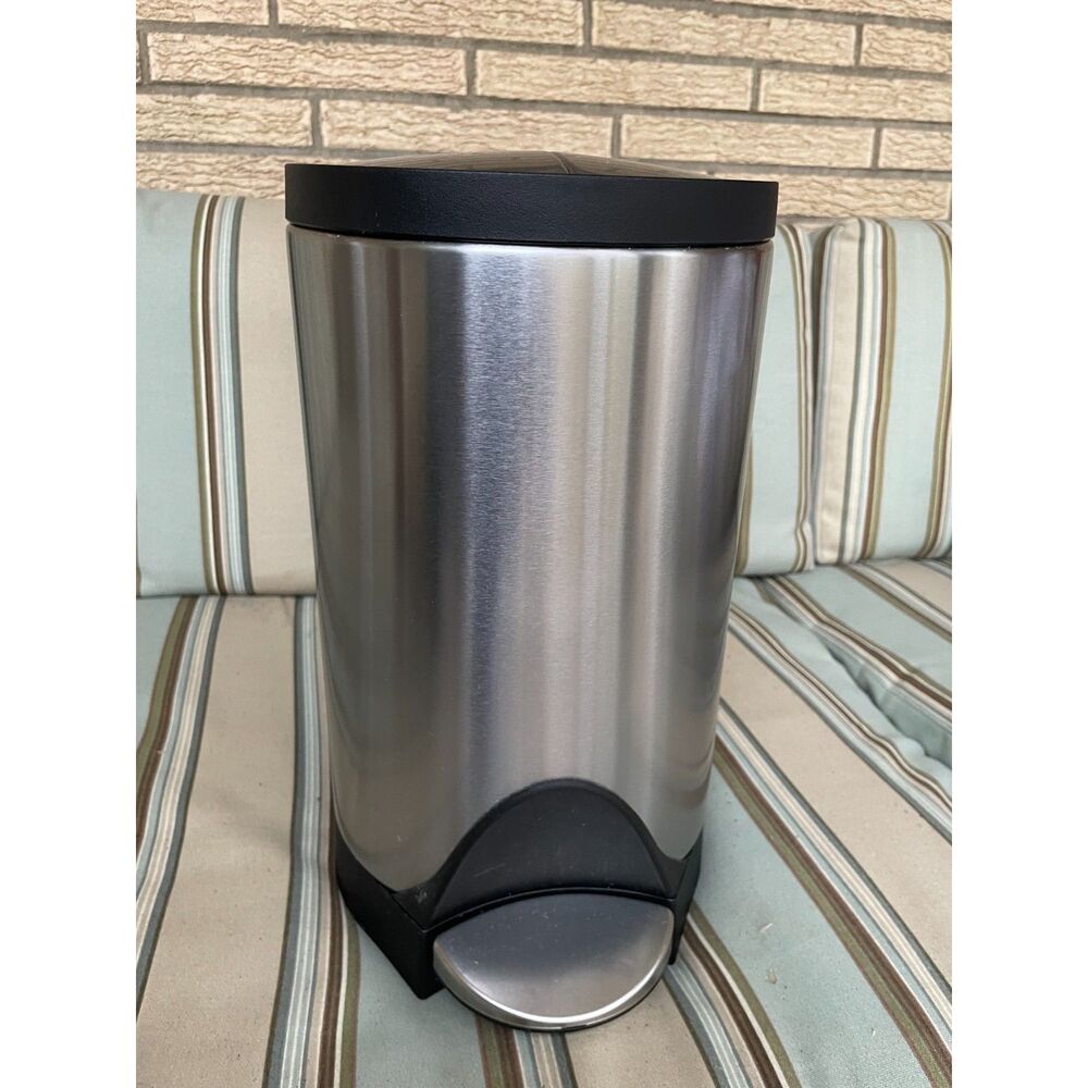 NWOT SimpleHuman 10L Butterfly Trash Can